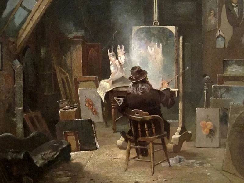 1816-Samuel Marsden Brookes - Nel suo studio